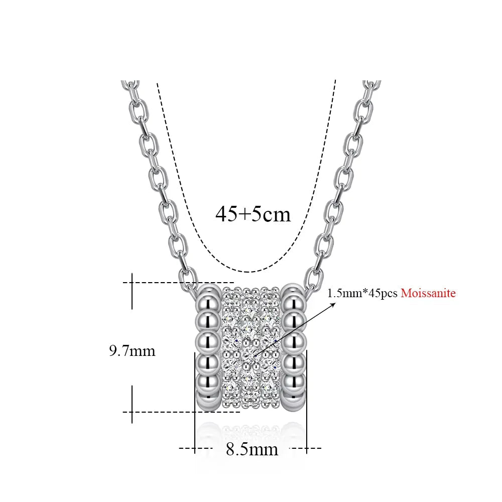V-Leaf Moissanite Ring, Pendant, and Necklace