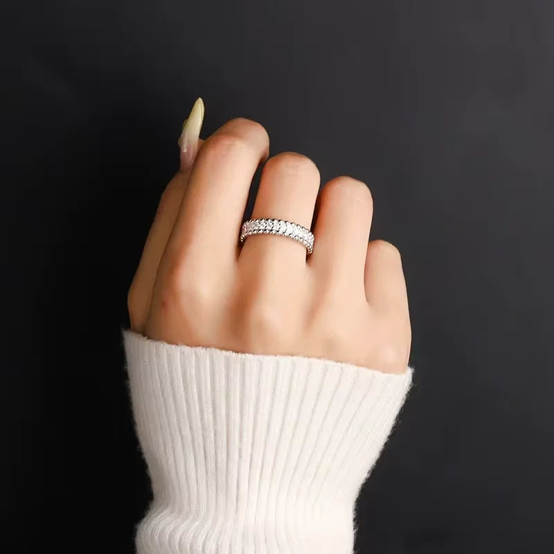V-Leaf Moissanite Ring, Pendant, and Necklace