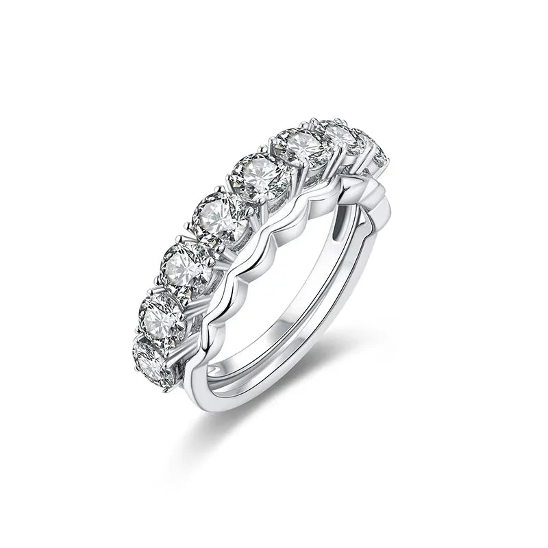 Lydia Solitaire Moissanite Bubble Ring