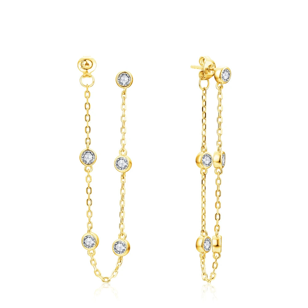 Julia Moissanite Drop Earring