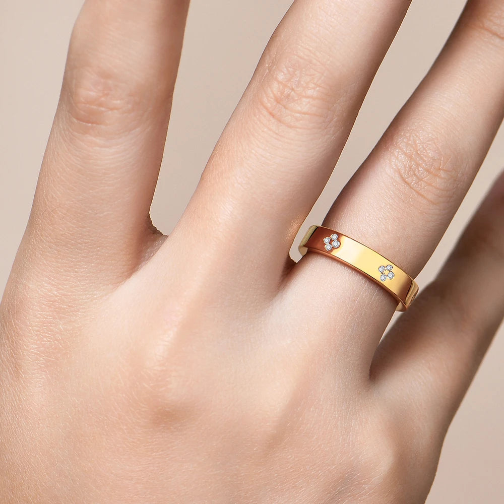 Ruby Moissanite Band Ring