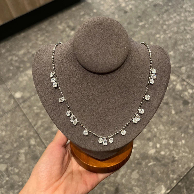 طقم سوار وقلادة باهاتي من الألماس عالي الكربون