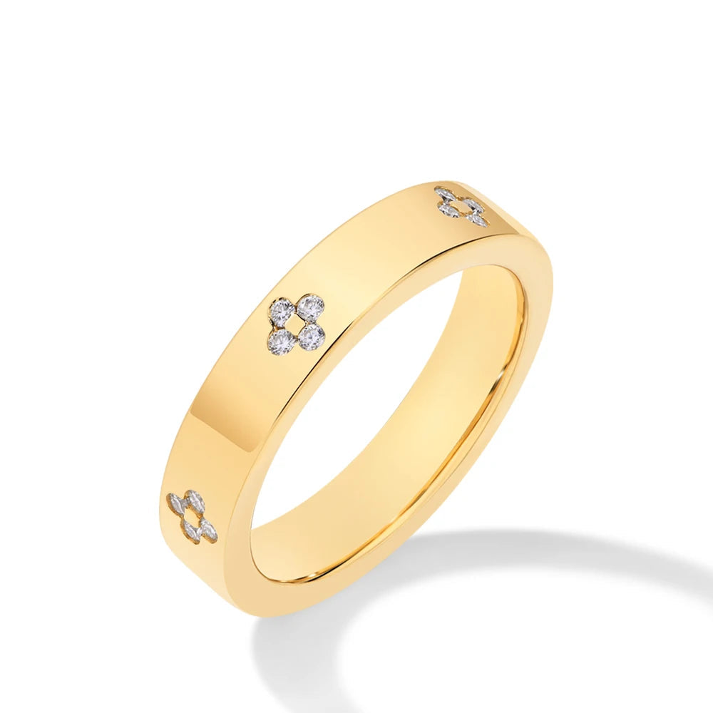 Ruby Moissanite Band Ring