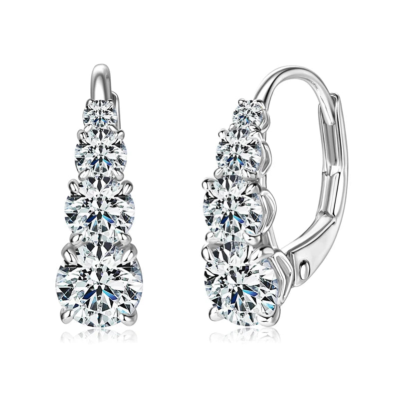 Phoenix Moissanite Hoop Earrings