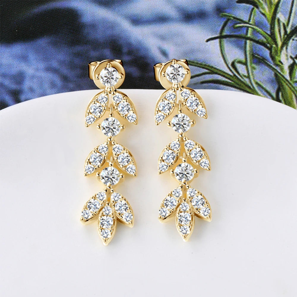 Alexis Moissanite Drop Earrings