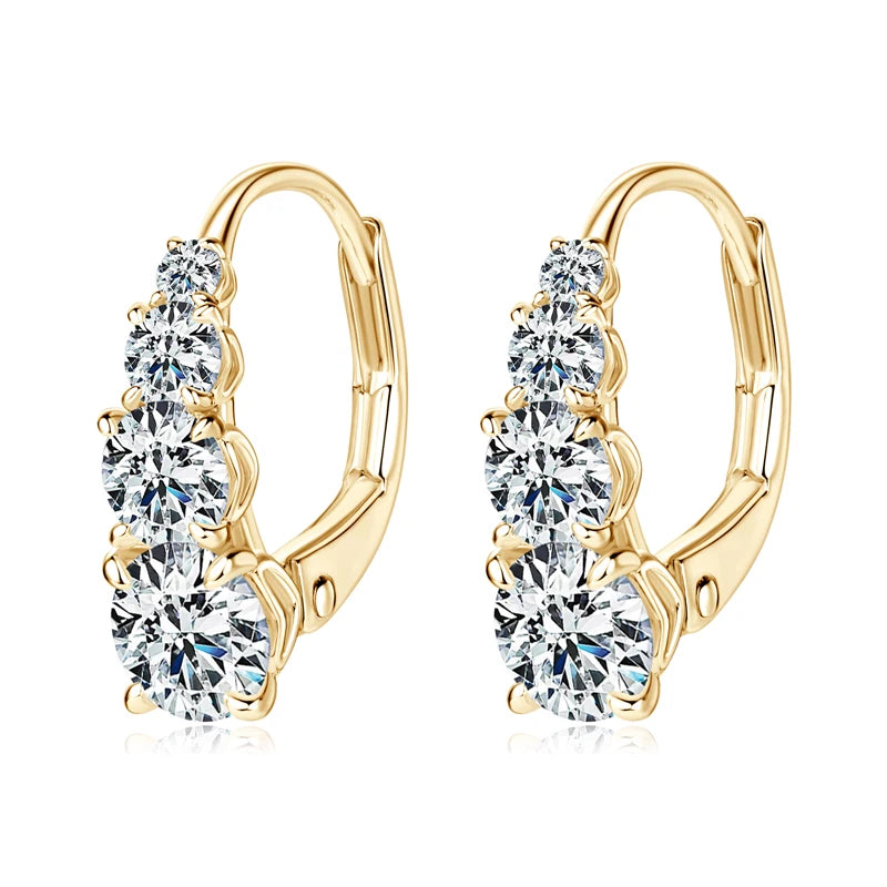 Phoenix Moissanite Hoop Earrings