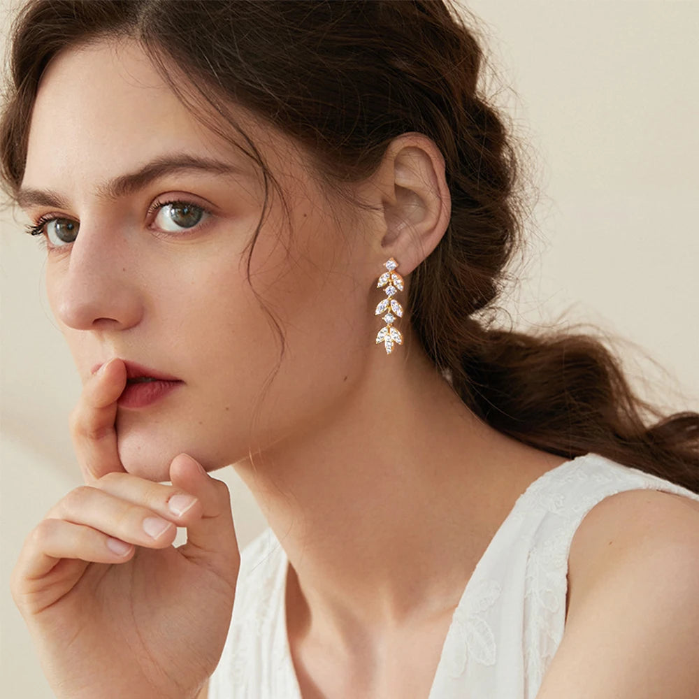 Alexis Moissanite Drop Earrings