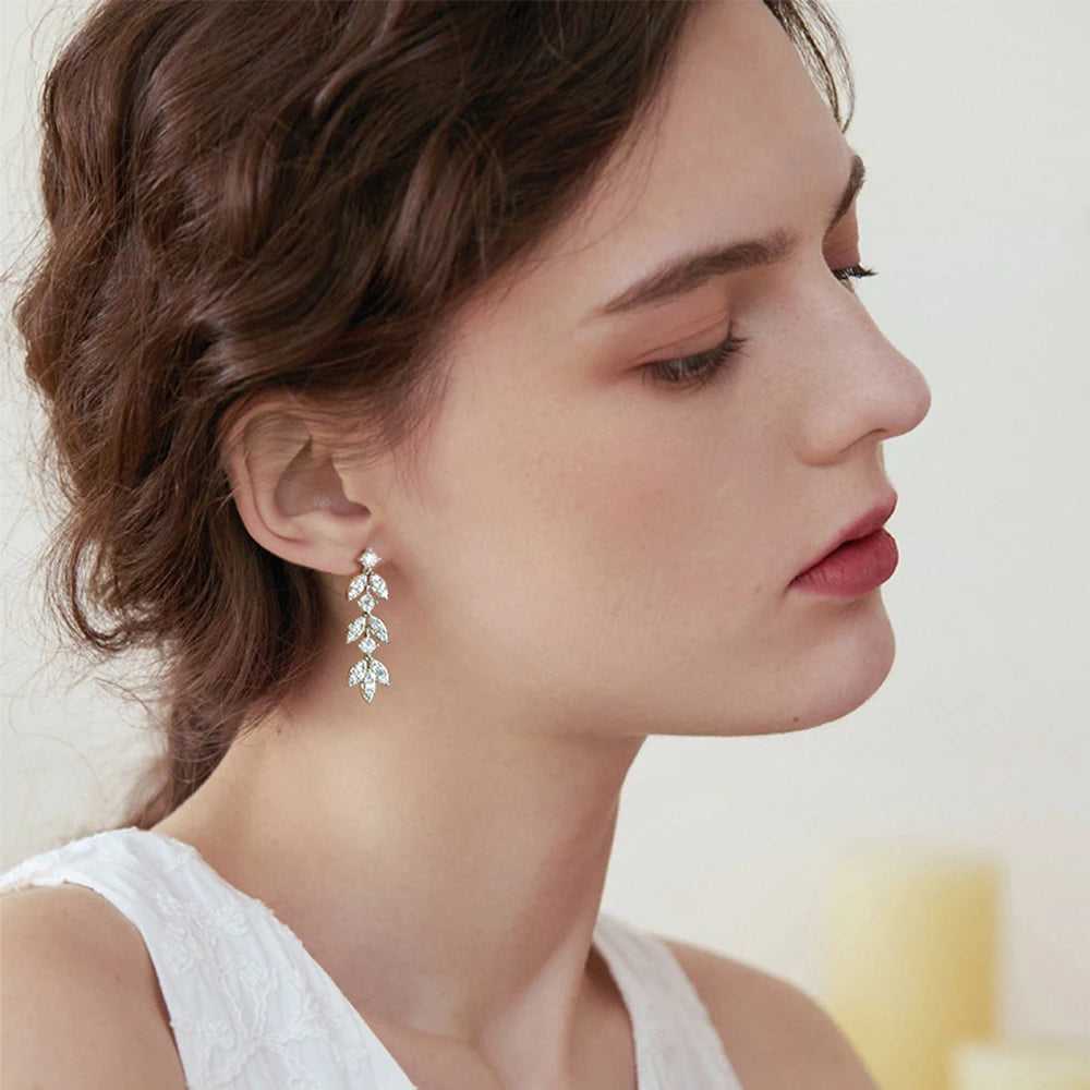 Alexis Moissanite Drop Earrings