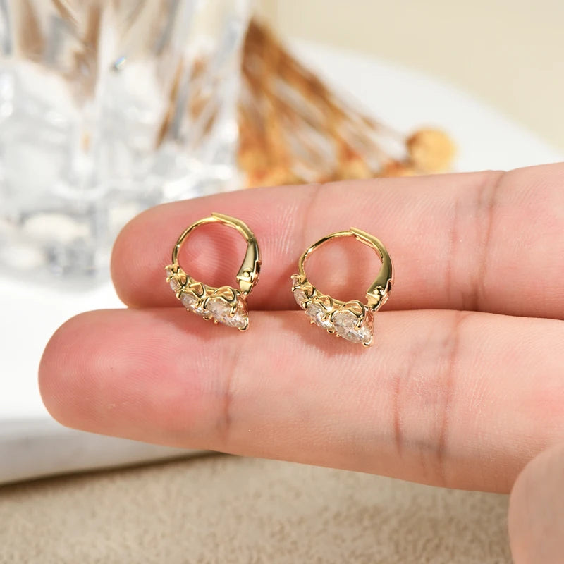 Phoenix Moissanite Hoop Earrings