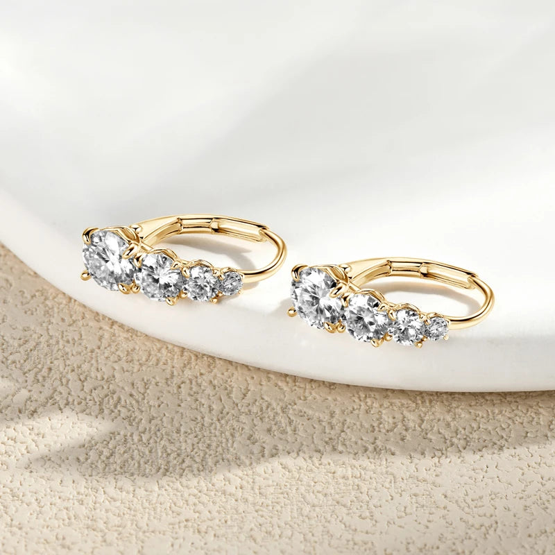 Phoenix Moissanite Hoop Earrings