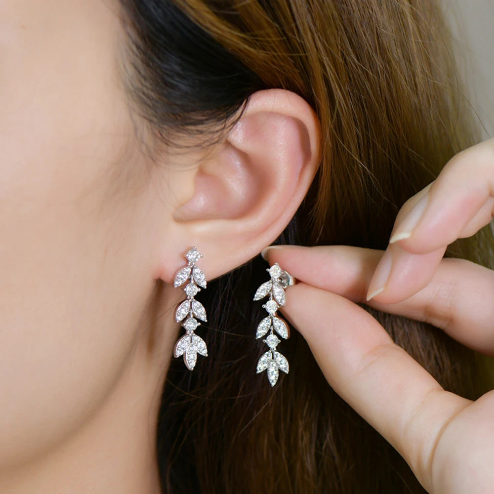 Alexis Moissanite Drop Earrings