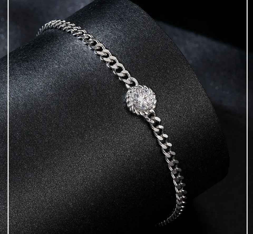 Juliette Adjustable Moissanite Bracelet