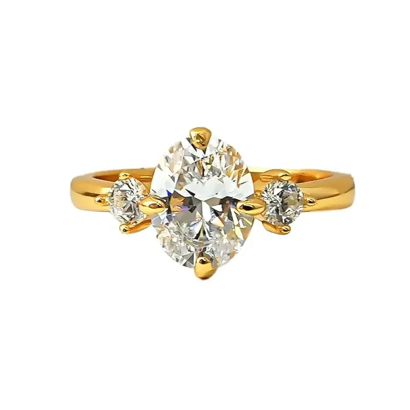 Peyton oval high carbon diamond Ring