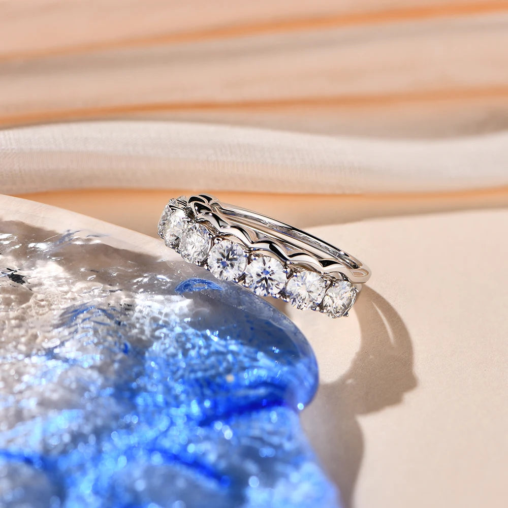 Lydia Solitaire Moissanite Bubble Ring