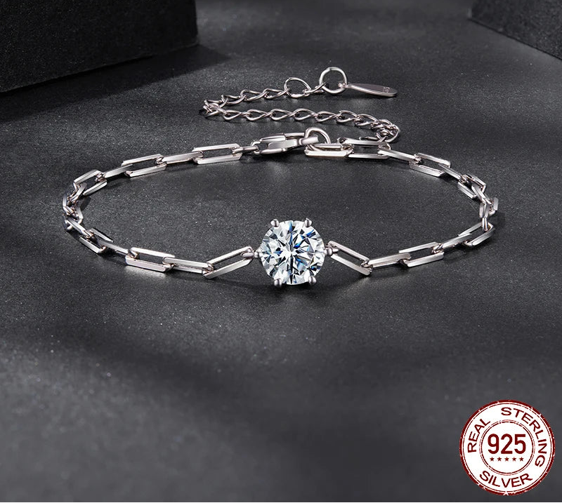 Raya Adjustable Moissanite Bracelet