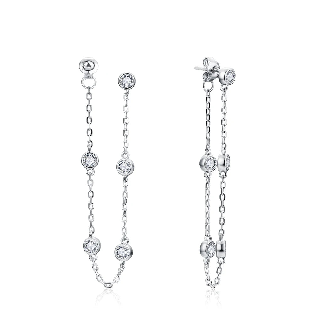Julia Moissanite Drop Earring