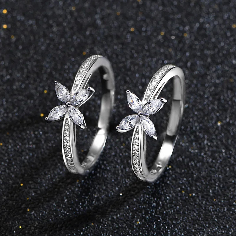 Mia High Carbon Diamond Ring