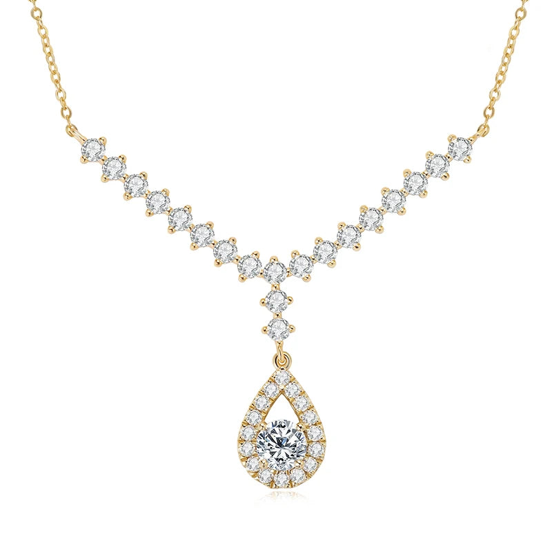 Celeste Y Star Moissanite Necklace