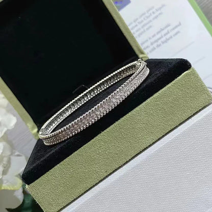 V-Leaf Moissanite Bangle Bracelet