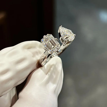 خاتم تشياماكا المويسانيت بقصة الزمرد والكمثري