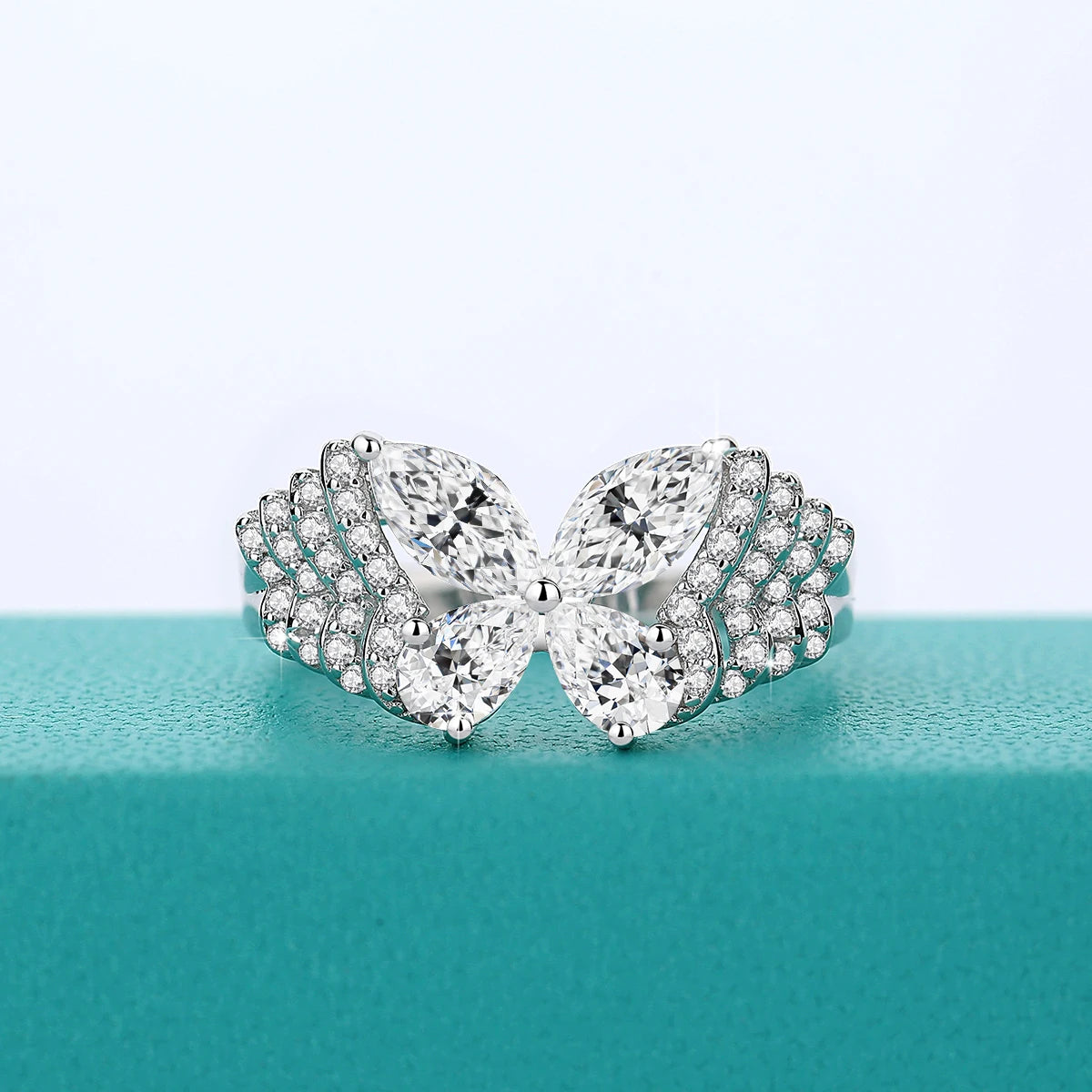 Butterfly Moissanite Ring