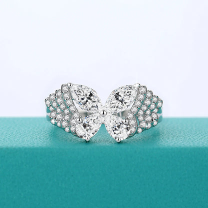 Butterfly Moissanite Ring