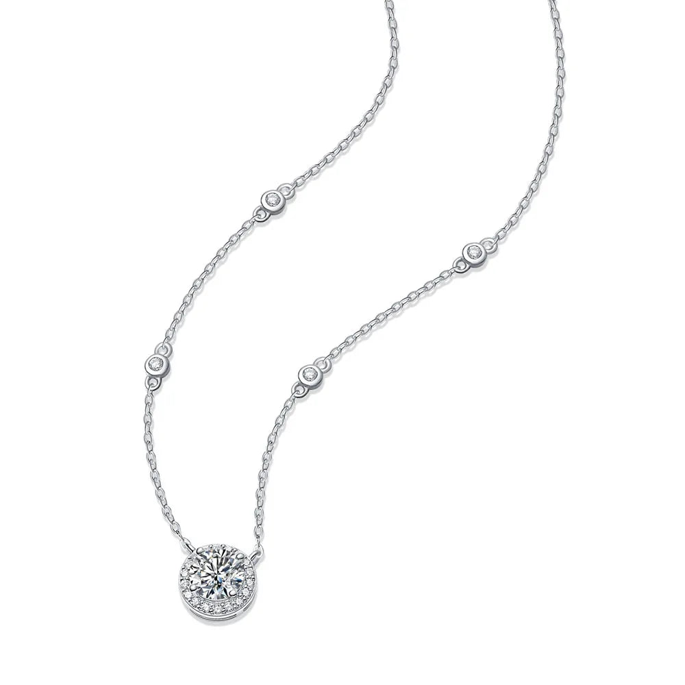 Quinn Moissanite Dot Starlight Necklace