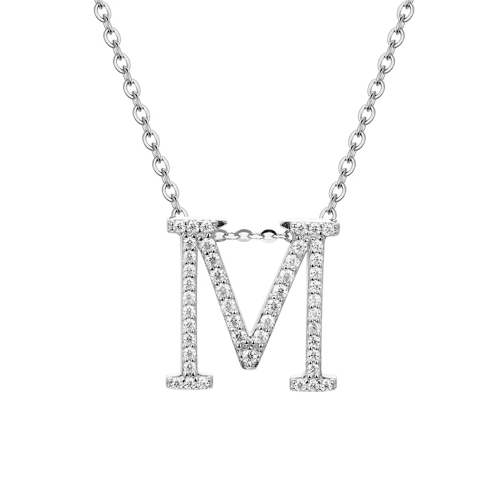 Letters Moissanite Necklace