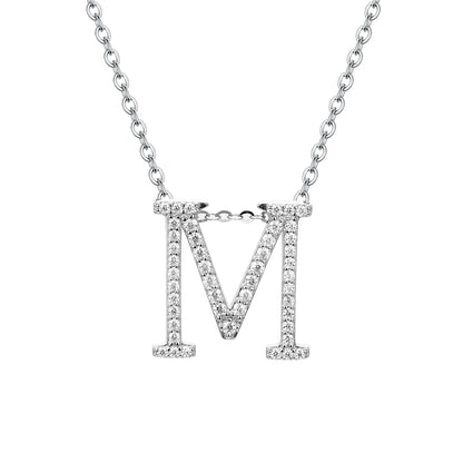 Letters Moissanite Necklace