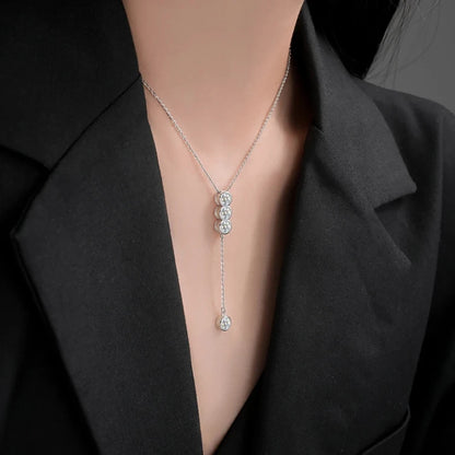 Sage Moissanite Bubble Necklace