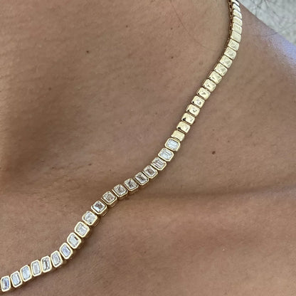 Farida Lab-Grown Diamond Tennis Necklace