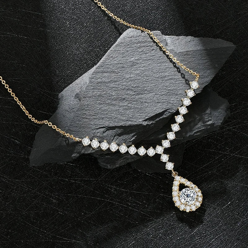 Celeste Y Star Moissanite Necklace