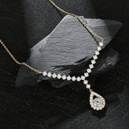 Celeste Y Star Moissanite Necklace