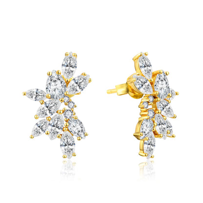 Layla Moissanite Stud Earrings