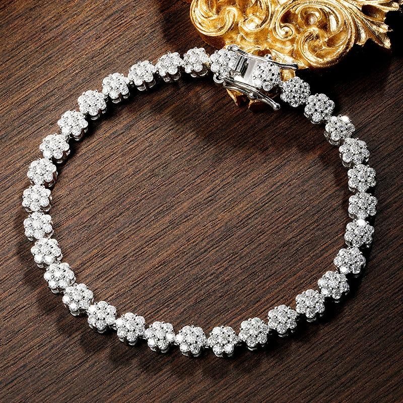 Dahlia Moissanite Tennis Bracelet