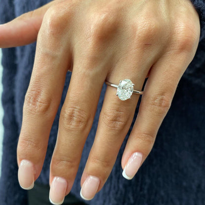 Elysia Oval Cut Lab-Grown Diamond Ring