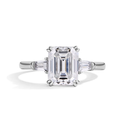 Inaya Radiant & Emerald Cut Moissanite Ring