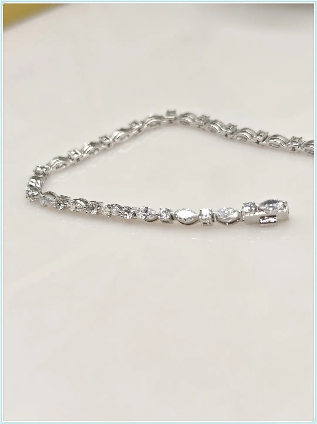 Athena Horse eye Lab-Grown Diamond Tennis Bracelet