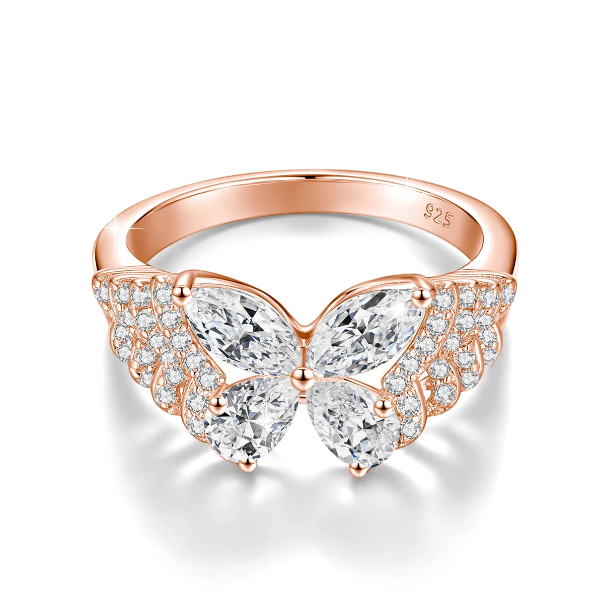 Butterfly Moissanite Ring