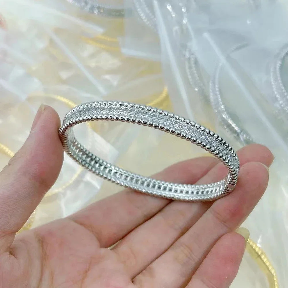 V-Leaf Moissanite Bangle Bracelet