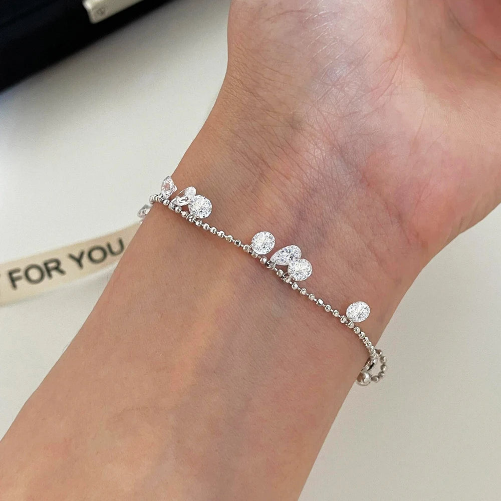 طقم سوار وقلادة باهاتي من الألماس عالي الكربون 