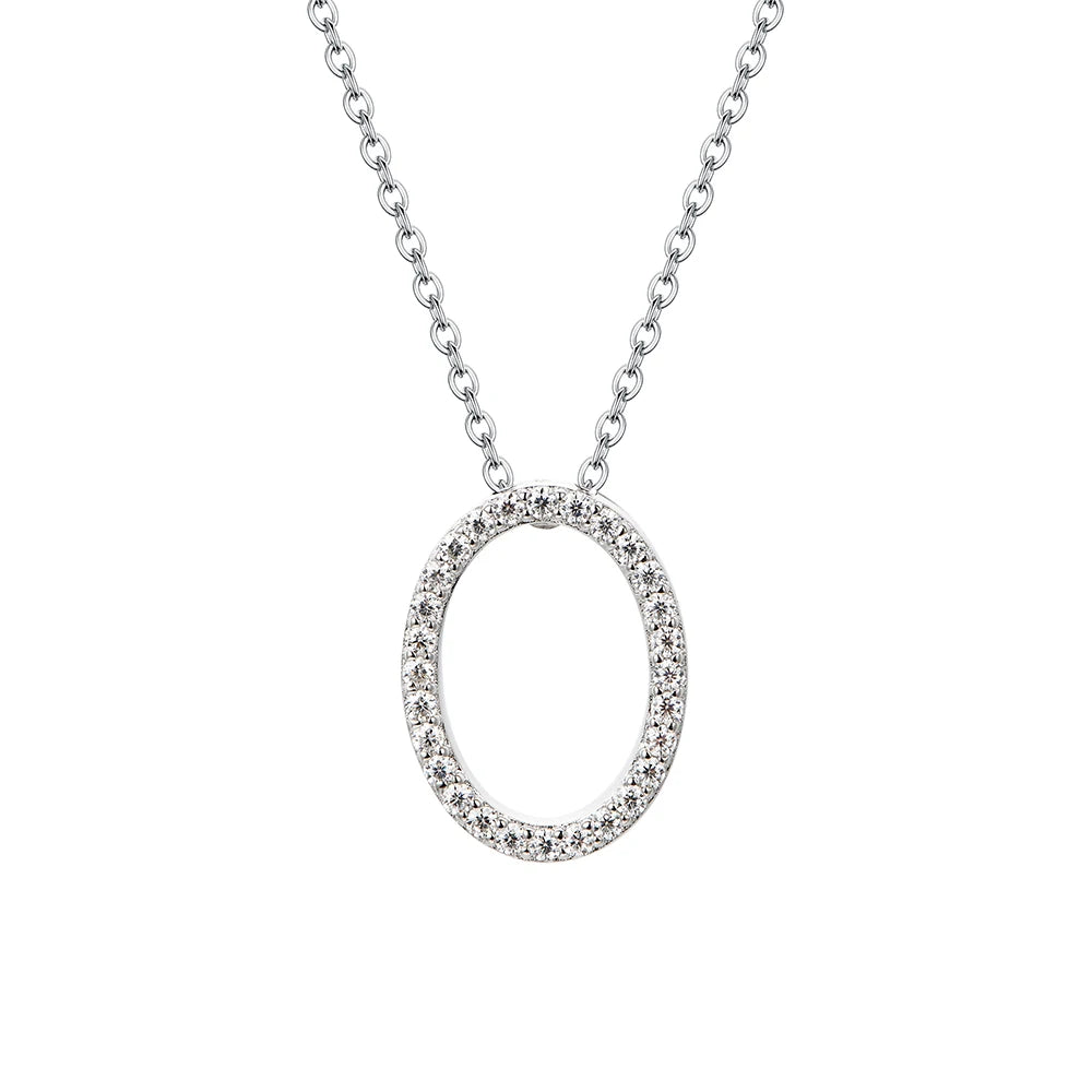 Letters Moissanite Necklace