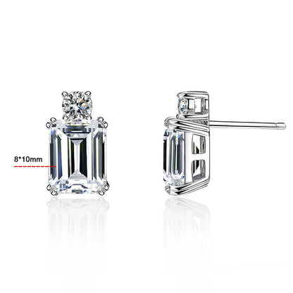 Indigo Moissanite Earrings