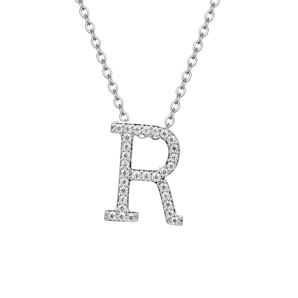 Letters Moissanite Necklace