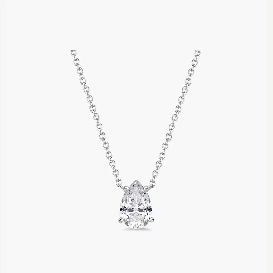 Leen Pear Cut Lab-Grown Diamond Necklace