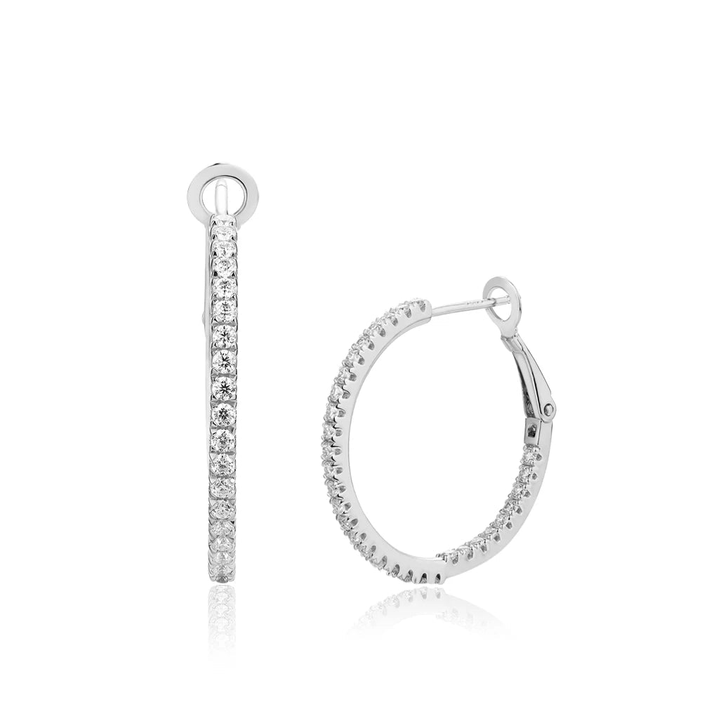 Zayna Moissanite Hoop Earring