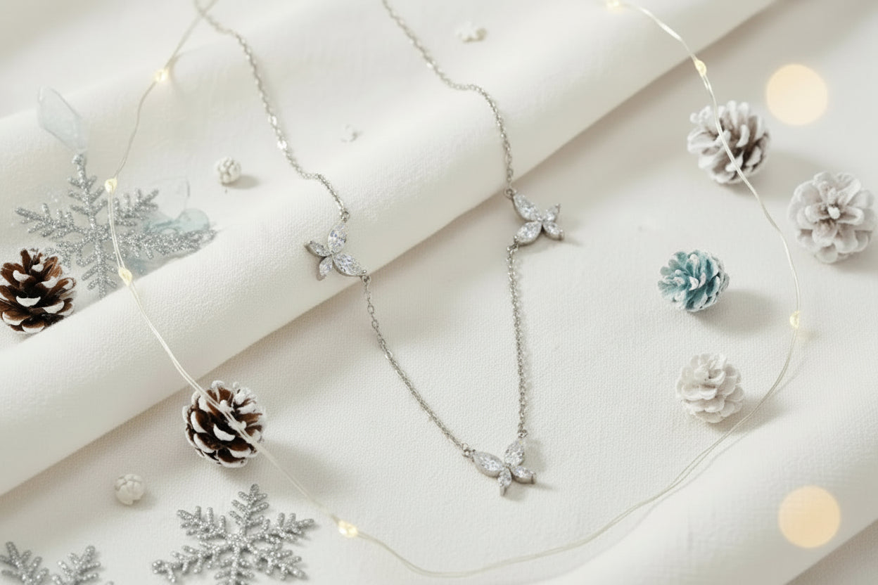 Dalitso Butterfly Marquise-Cut Moissanite Necklaces