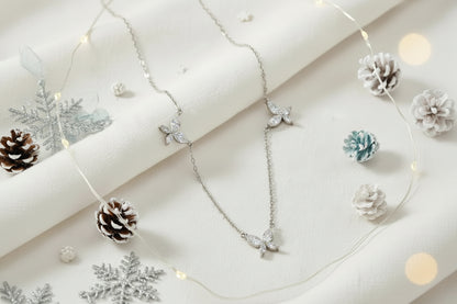 Dalitso Butterfly Marquise-Cut Moissanite Necklaces