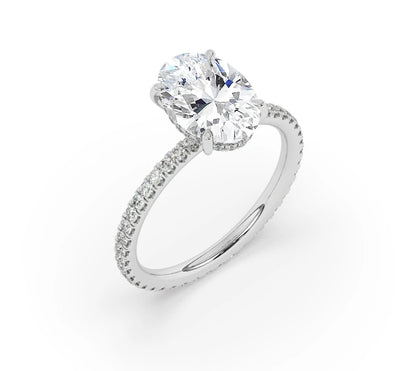 Yara Solitaire Lab-Grown Oval Cut Ring