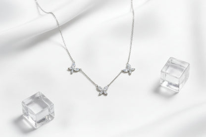 Dalitso Butterfly Marquise-Cut Moissanite Necklaces